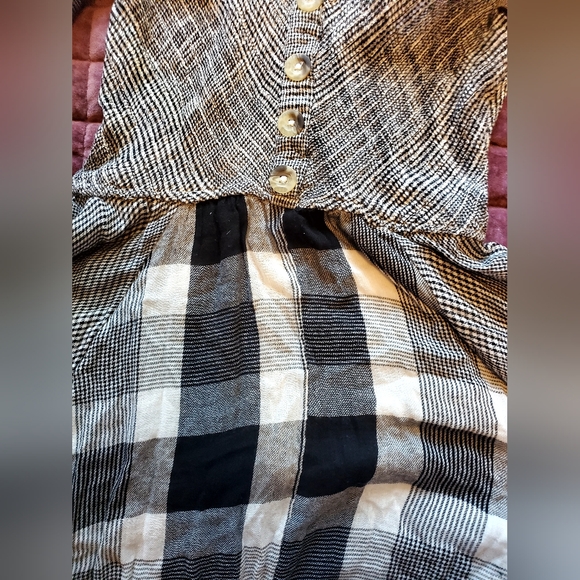 Free People Old Friends Gingham & Checkered Dress. Nwot - Picture 4 of 10